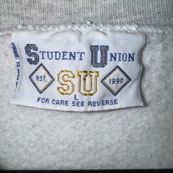 Ohio State Buckeyes Sweatshirt Mens Large Gray Football Student Union Crewneck - Picture 4 of 11